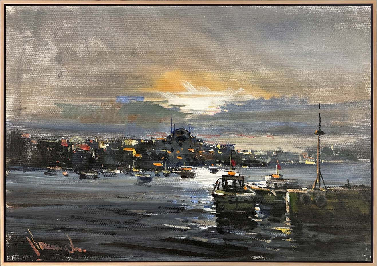 Geçmişten Günümüze Boğaz Yağlı Boya Tablosu