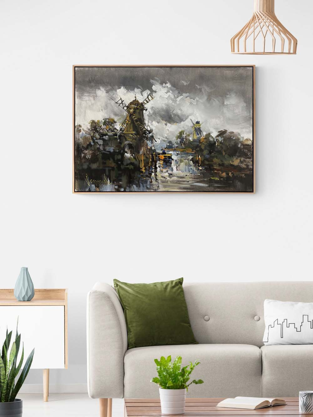 Değirmenlerin Sessizliği Yağlı Boya Tablosu