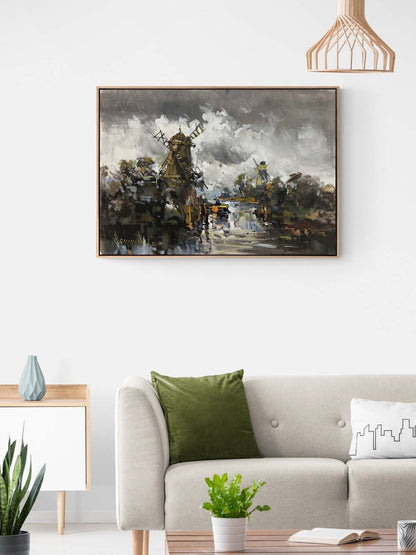 Değirmenlerin Sessizliği Yağlı Boya Tablosu
