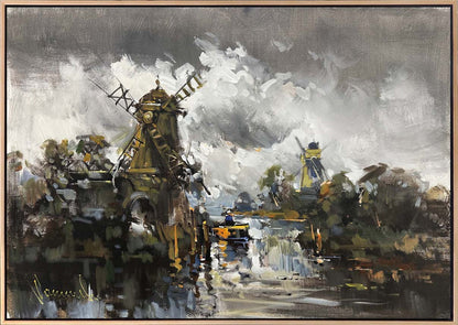 Değirmenlerin Sessizliği Yağlı Boya Tablosu