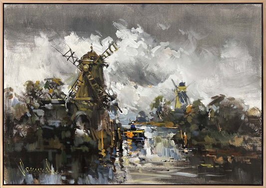 Değirmenlerin Sessizliği Yağlı Boya Tablosu