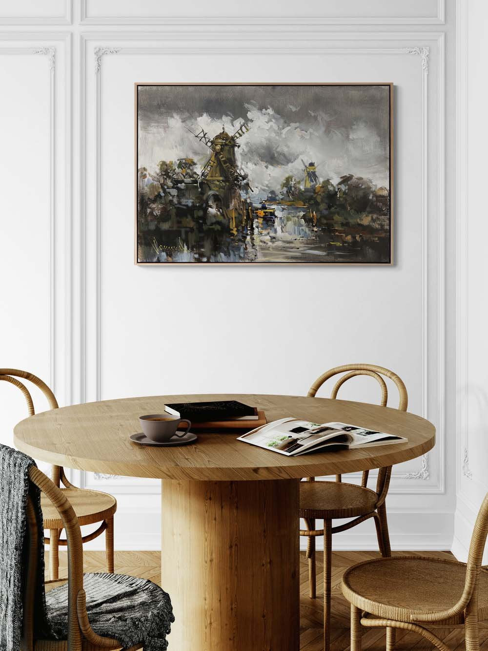 Değirmenlerin Sessizliği Yağlı Boya Tablosu