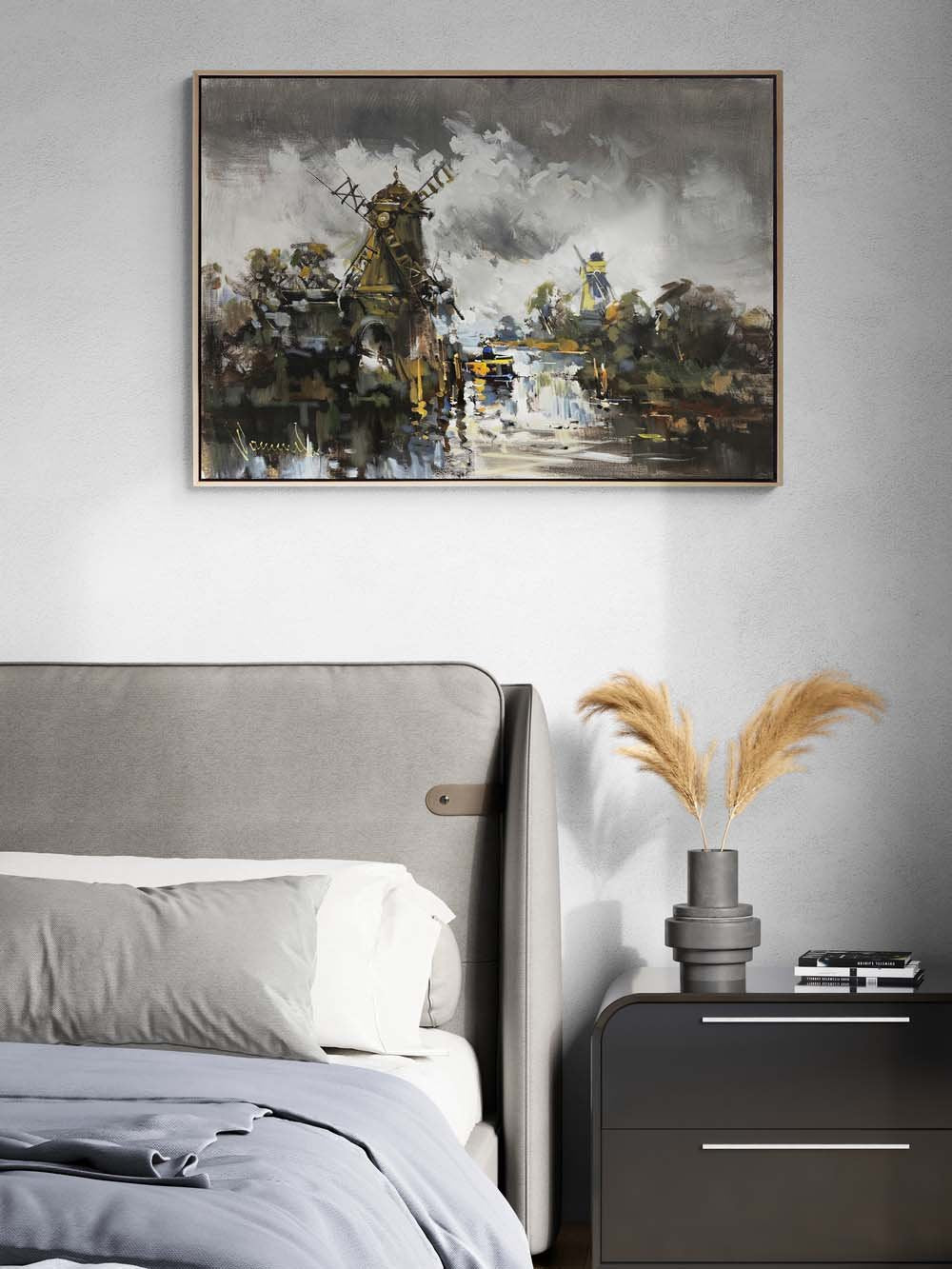 Değirmenlerin Sessizliği Yağlı Boya Tablosu