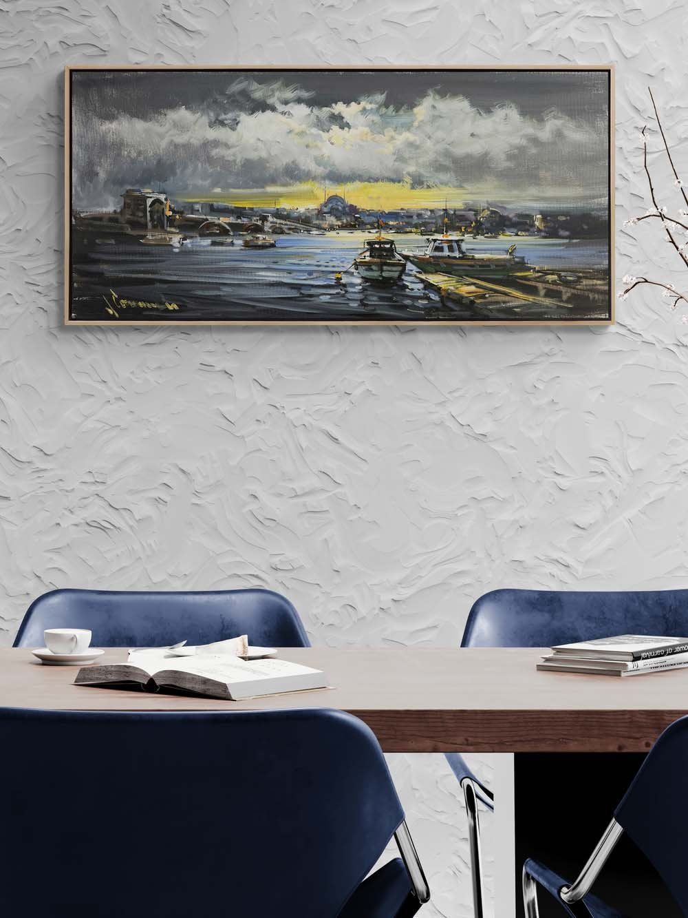 İstanbul Boğazının İhtişamı Yağlı Boya Tablosu