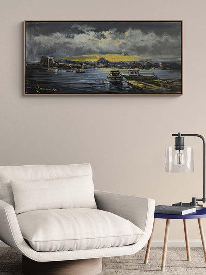 İstanbul Boğazının İhtişamı Yağlı Boya Tablosu