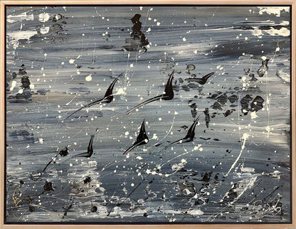 Kanatların Melodisi Yağlı Boya Tablosu