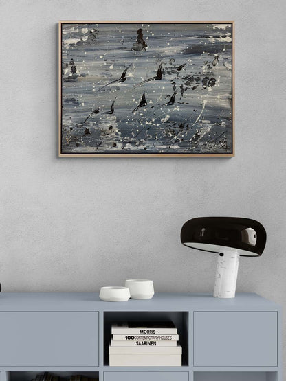 Kanatların Melodisi Yağlı Boya Tablosu