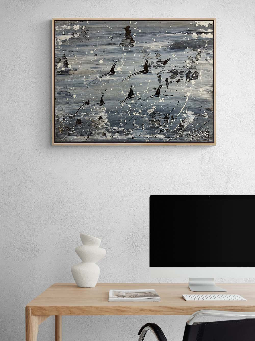 Kanatların Melodisi Yağlı Boya Tablosu