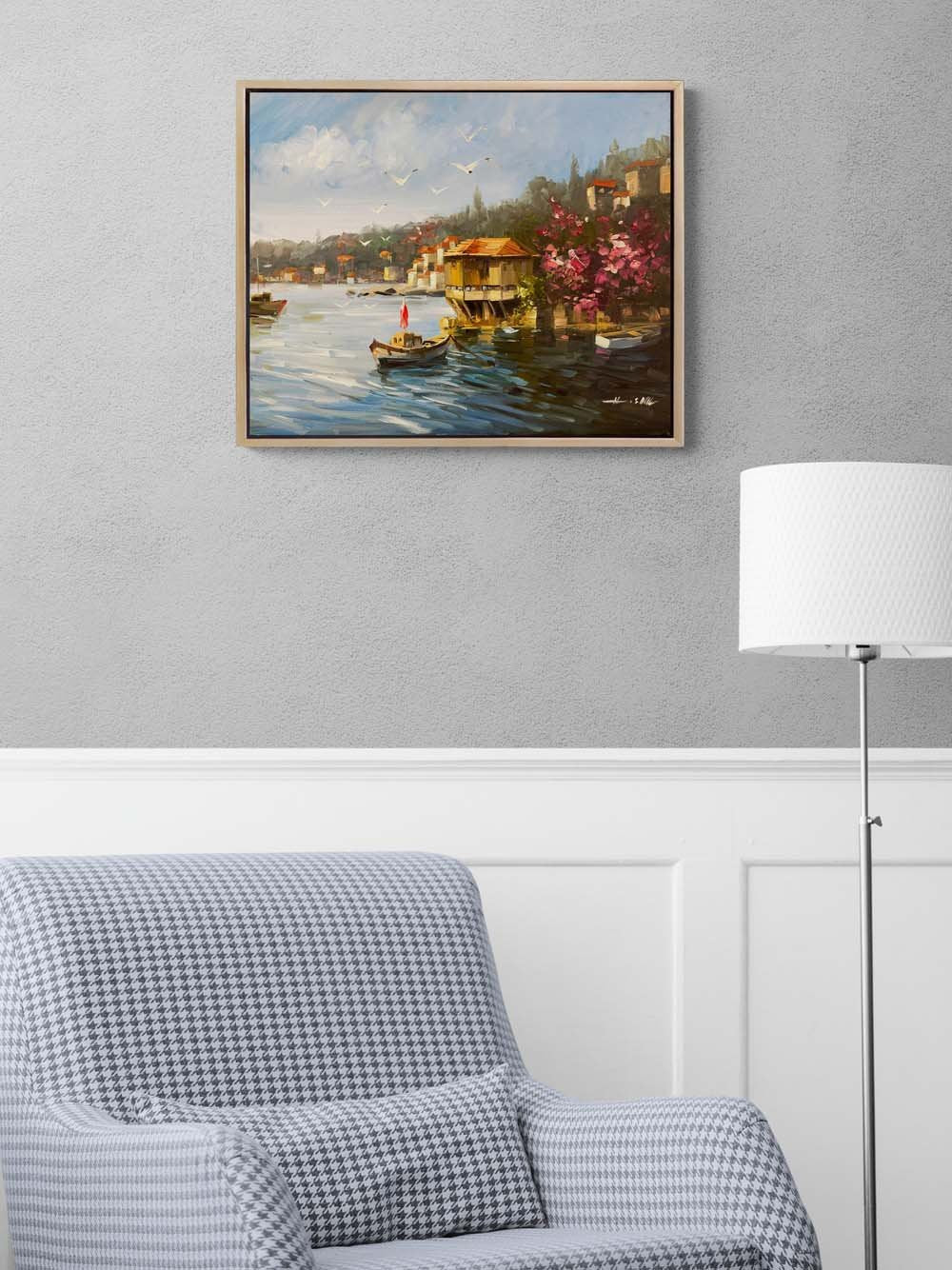 Yalının Huzuru Yağlı Boya Tablosu