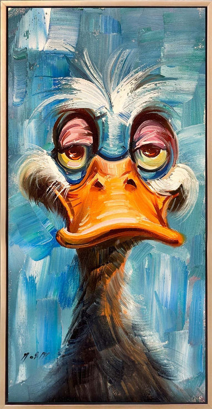 Baygın Ördek Yağlı Boya Tablosu