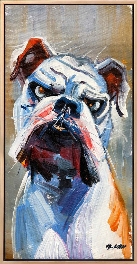 Huysuz Köpek Yağlı Boya Tablosu