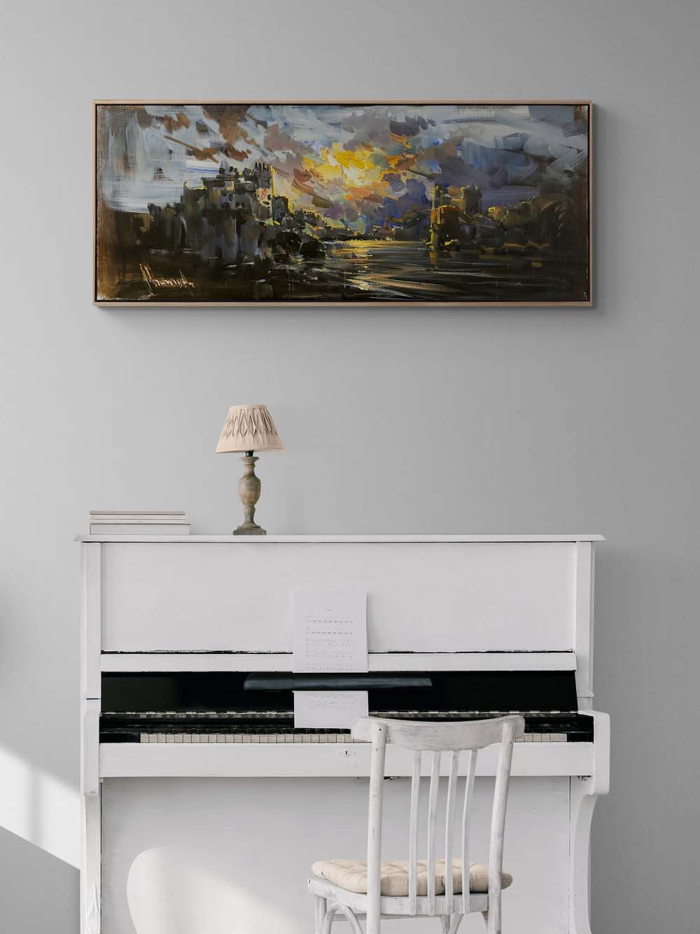 Gizemli Kıyılar Yağlı Boya Tablosu