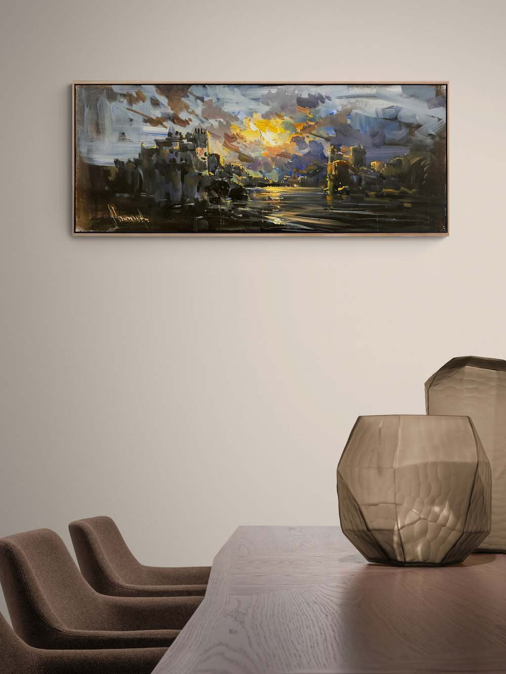 Gizemli Kıyılar Yağlı Boya Tablosu