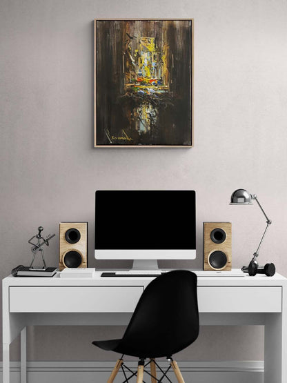 Zamanın Düşsel Dokusu Yağlı Boya Tablosu