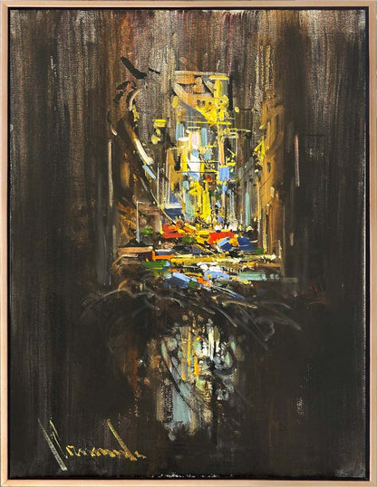 Zamanın Düşsel Dokusu Yağlı Boya Tablosu