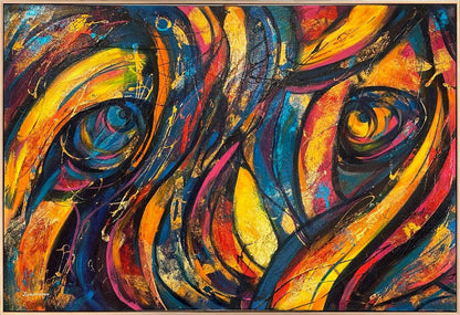 Renkli Düşler Melodisi Yağlı Boya Tablosu