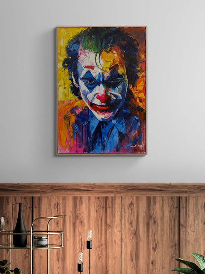 Joker'in Gerçek Yüzü Yağlı Boya Tablosu