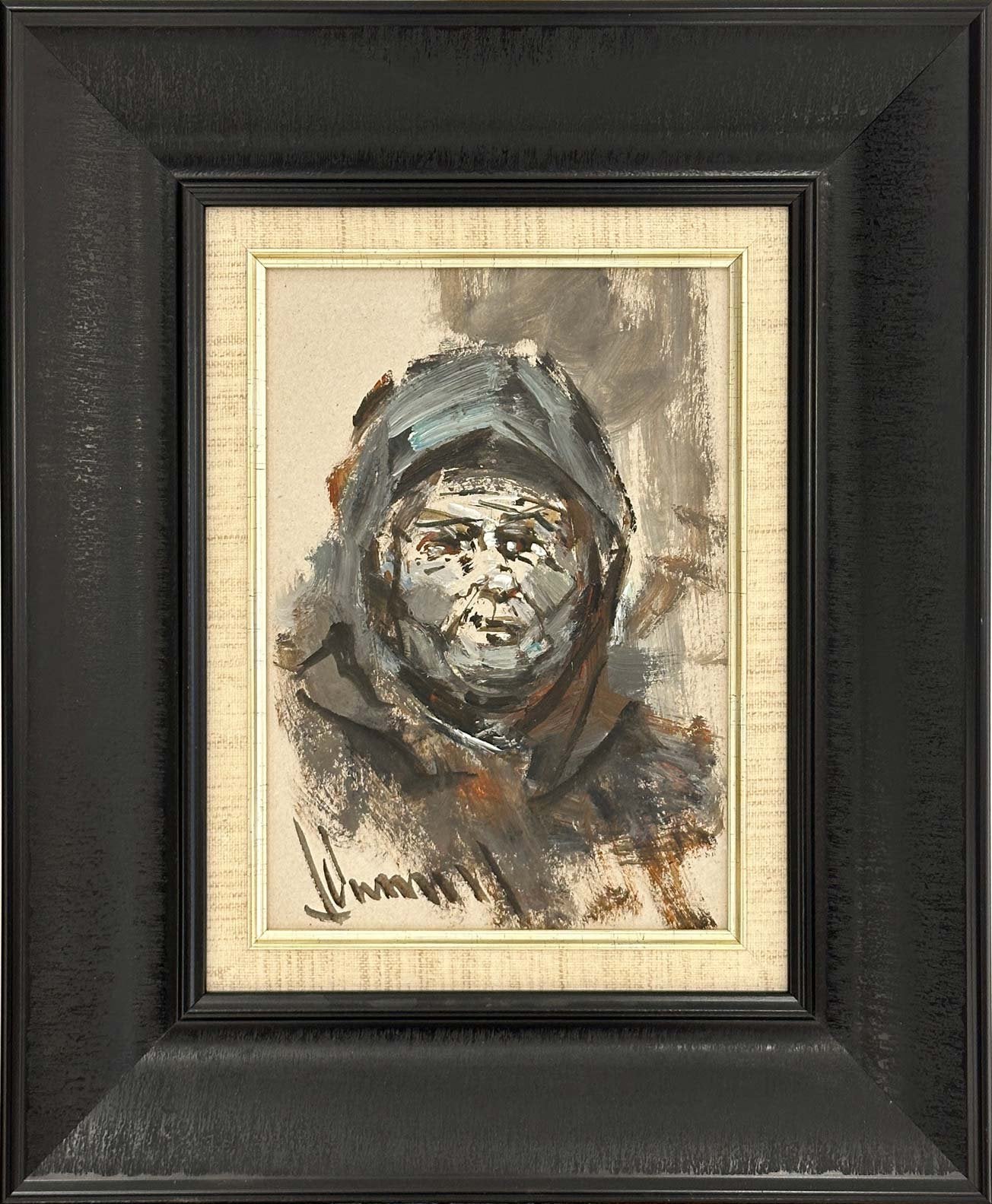 Yaşlılığın İzleri Yağlı Boya Tablosu