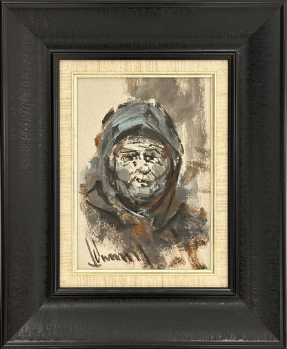 Yaşlılığın İzleri Yağlı Boya Tablosu