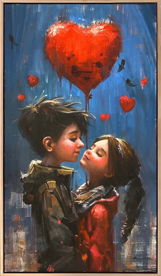 Kalpten Kalbe Yolculuk Yağlı Boya Tablosu