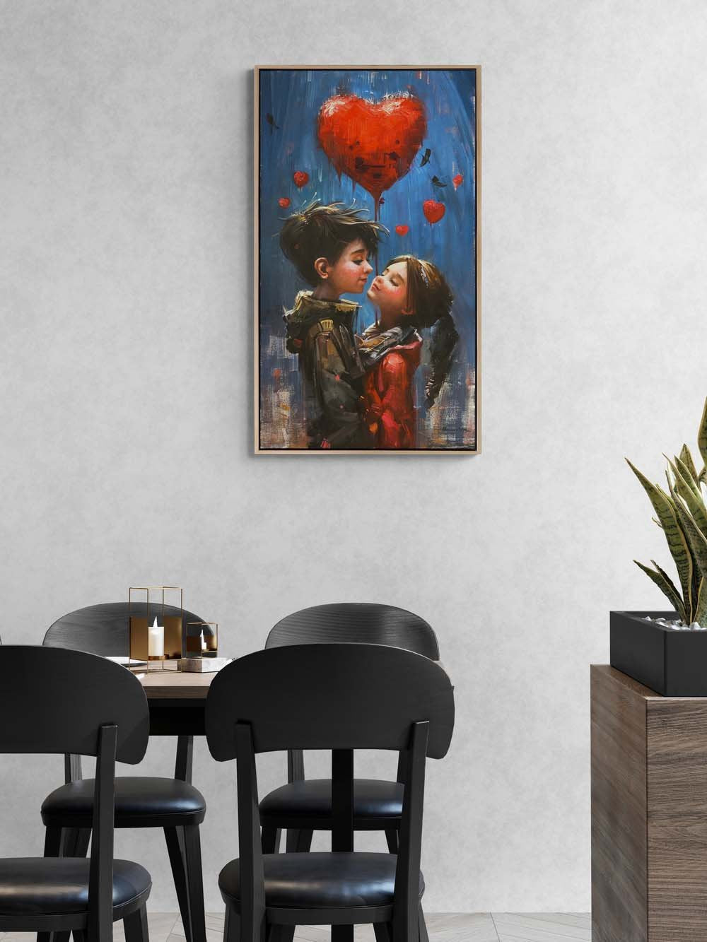 Kalpten Kalbe Yolculuk Yağlı Boya Tablosu