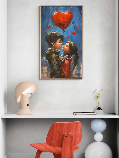 Kalpten Kalbe Yolculuk Yağlı Boya Tablosu