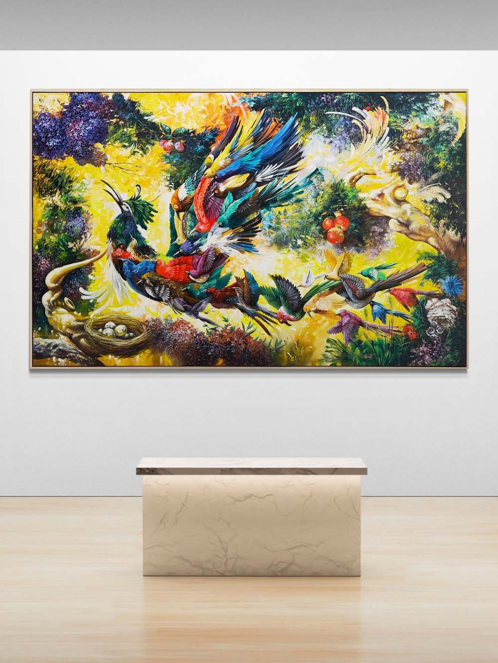 Simurg'un Kanatlarında Yağlı Boya Tablosu