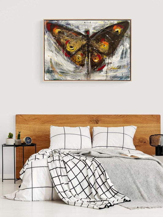 Kelebeğin Modern Rüyası Yağlı Boya Tablosu