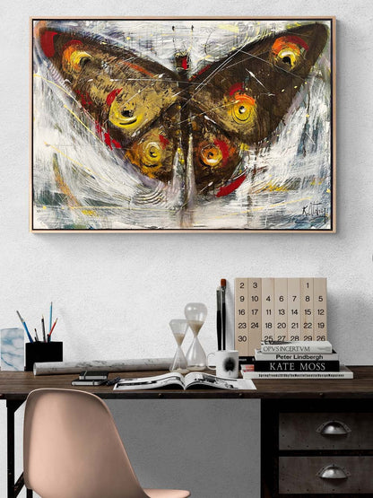Kelebeğin Modern Rüyası Yağlı Boya Tablosu