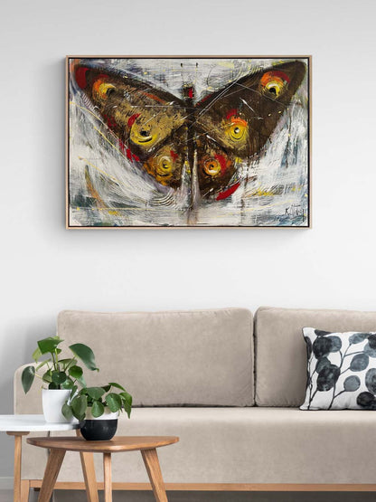 Kelebeğin Modern Rüyası Yağlı Boya Tablosu