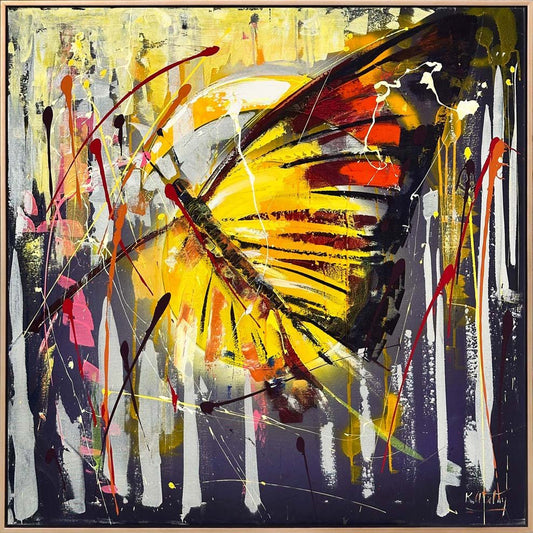 Dönüşümün Kanatları Yağlı Boya Tablosu