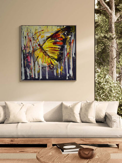 Dönüşümün Kanatları Yağlı Boya Tablosu