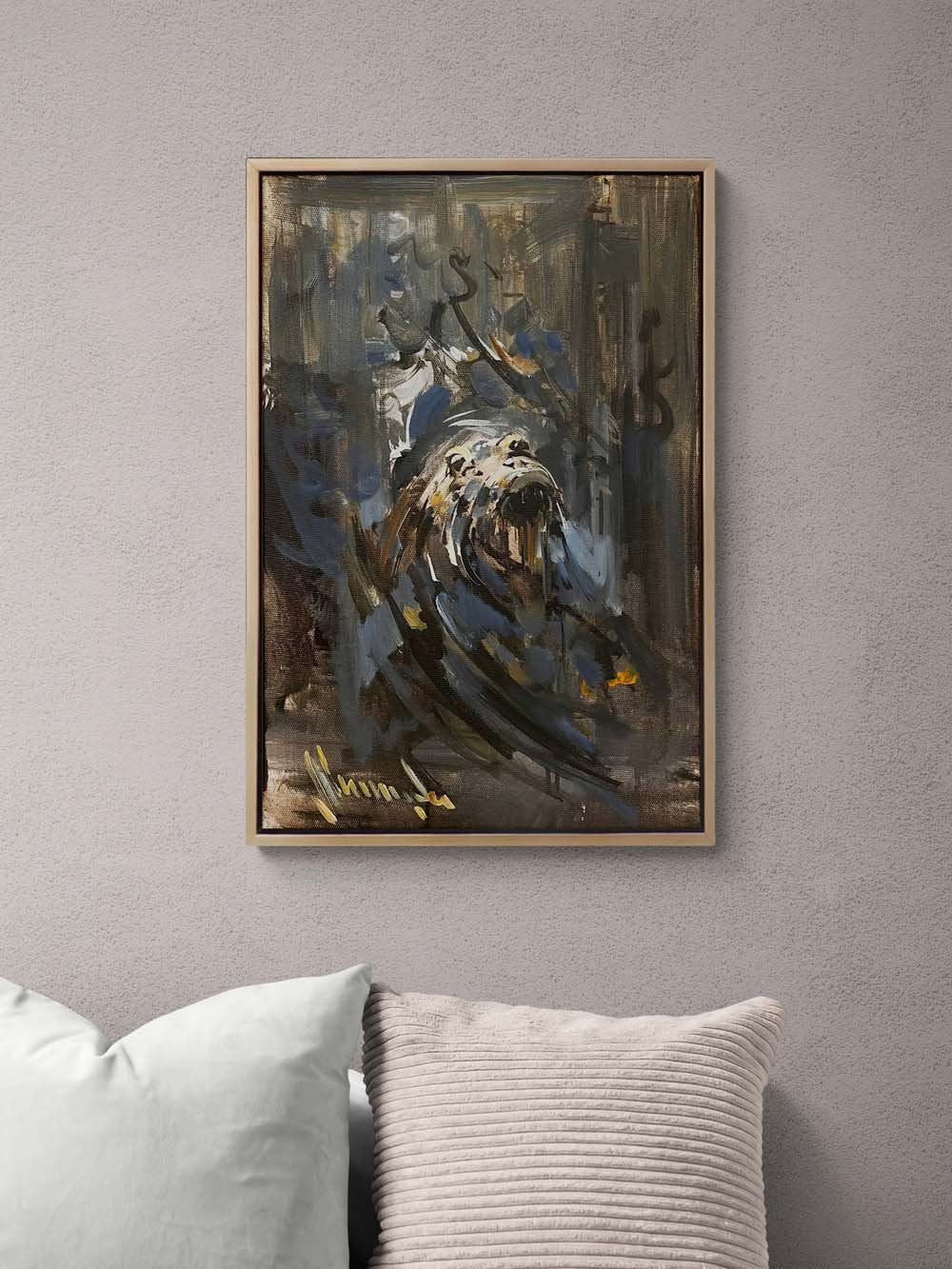 Gece Avcısı Yağlı Boya Tablosu