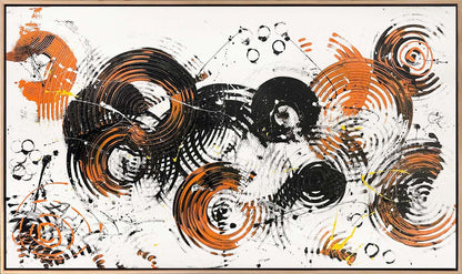 Soyut Hareler Yağlı Boya Tablosu