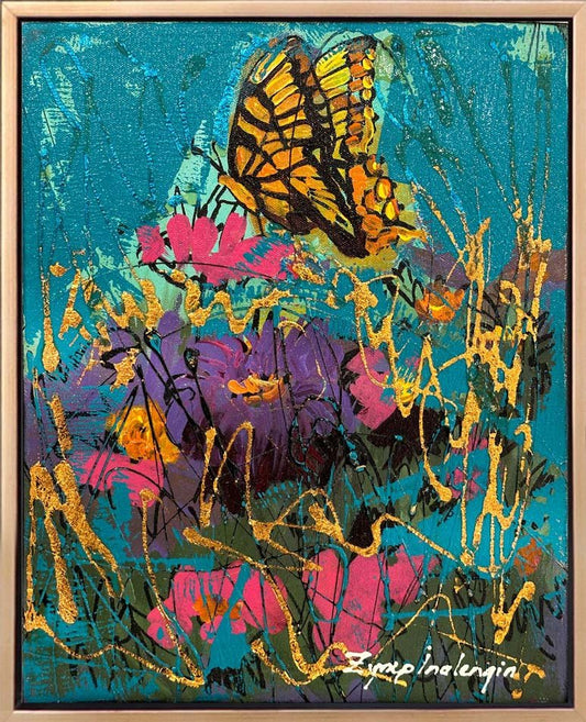 Kırlarda Kelebek Yağlı Boya Tablosu