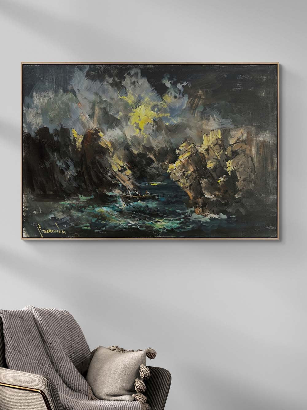 Rüzgarın ve Denizin Hikayesi Yağlı Boya Tablosu