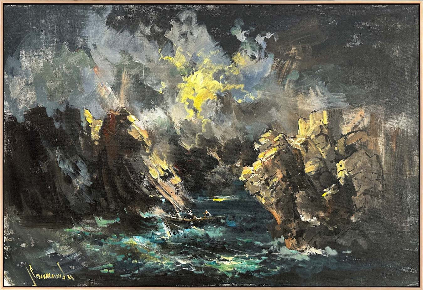 Rüzgarın ve Denizin Hikayesi Yağlı Boya Tablosu