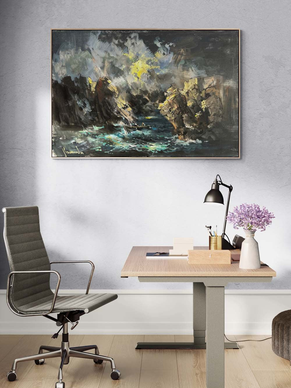 Rüzgarın ve Denizin Hikayesi Yağlı Boya Tablosu