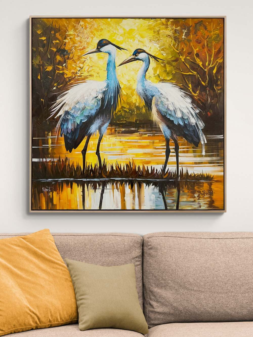 Turnaların Yolculuğu Yağlı Boya Tablosu