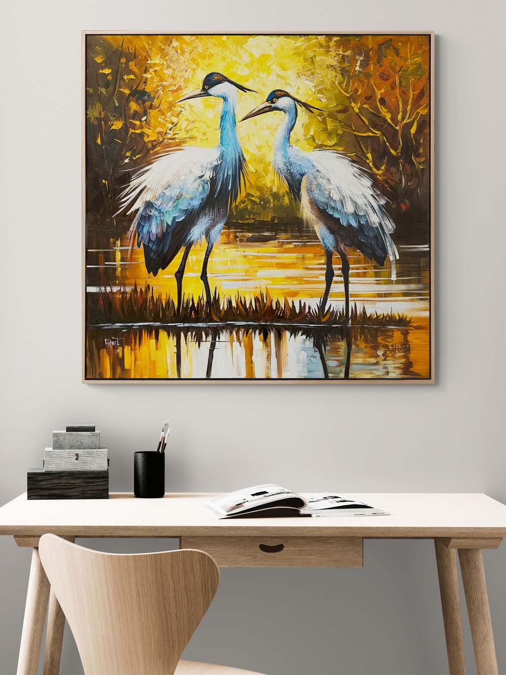 Turnaların Yolculuğu Yağlı Boya Tablosu