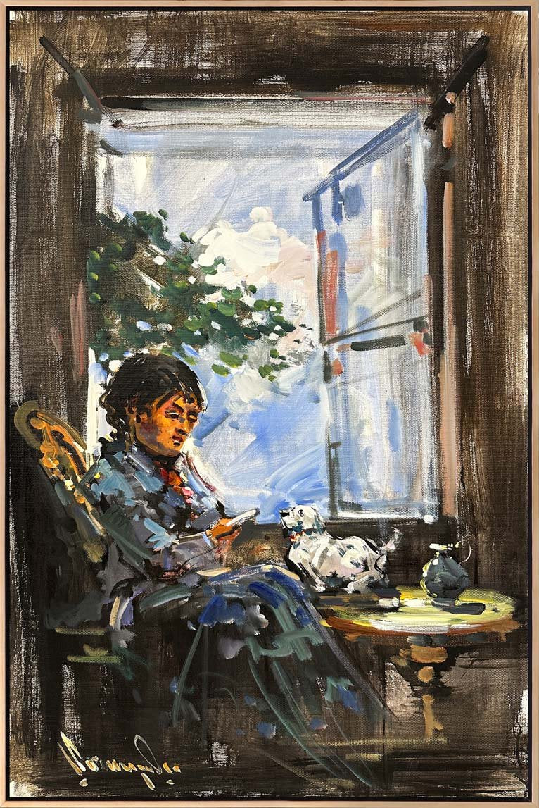 Gündelik Hayatın Zarafeti Yağlı Boya Tablosu