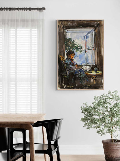 Gündelik Hayatın Zarafeti Yağlı Boya Tablosu