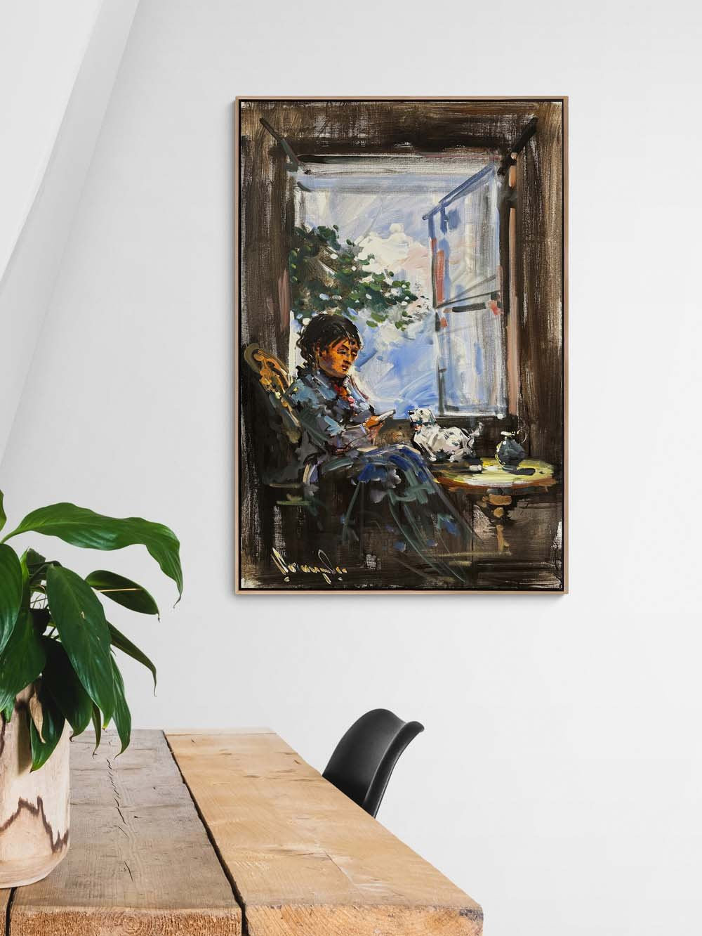 Gündelik Hayatın Zarafeti Yağlı Boya Tablosu