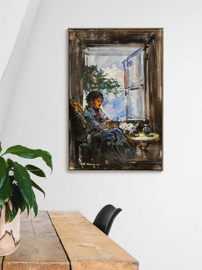 Gündelik Hayatın Zarafeti Yağlı Boya Tablosu