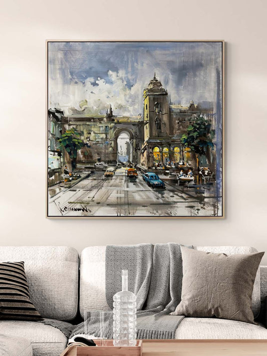 Gizli Sokakların Sesleri Yağlı Boya Tablosu