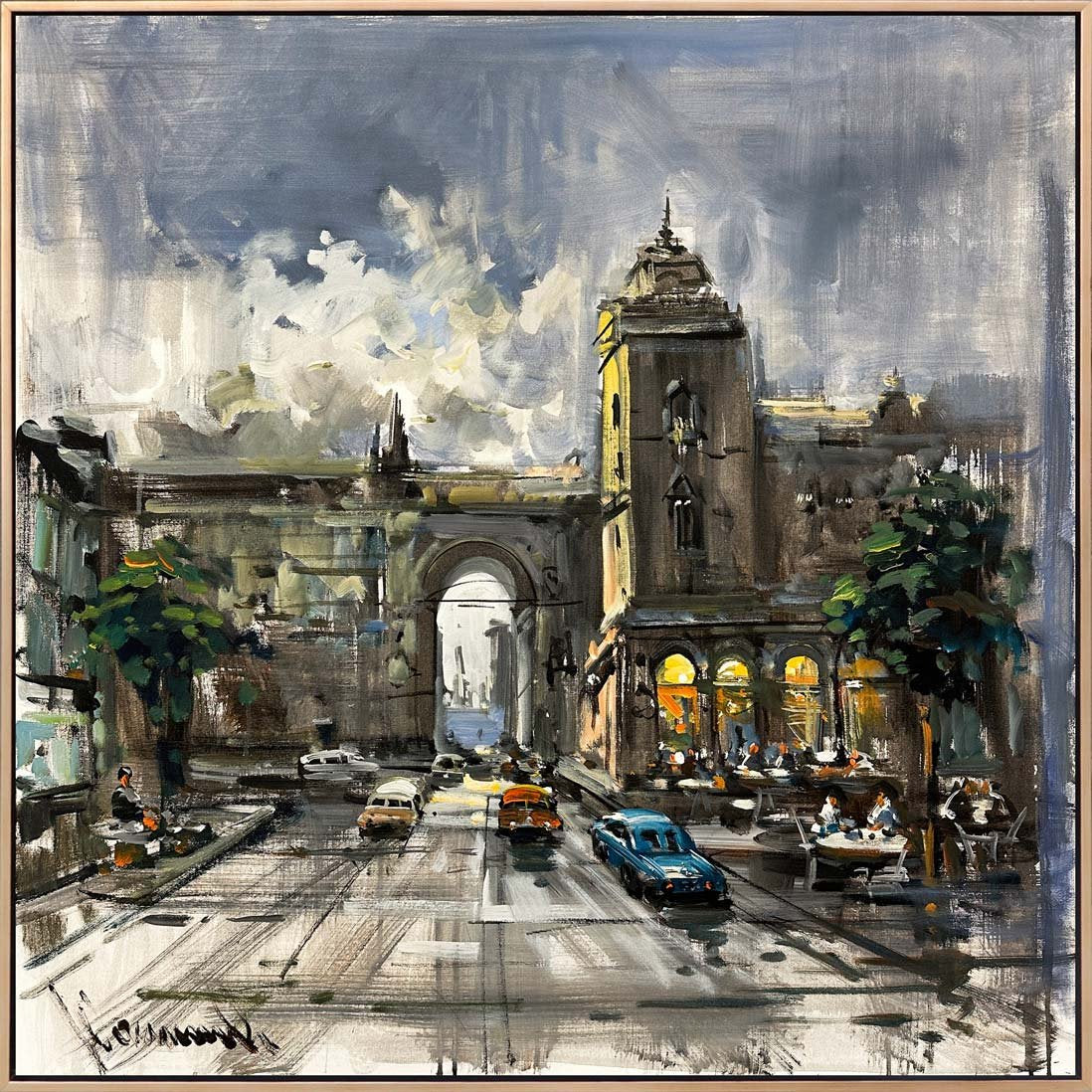 Gizli Sokakların Sesleri Yağlı Boya Tablosu