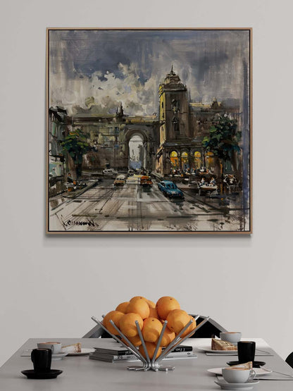 Gizli Sokakların Sesleri Yağlı Boya Tablosu