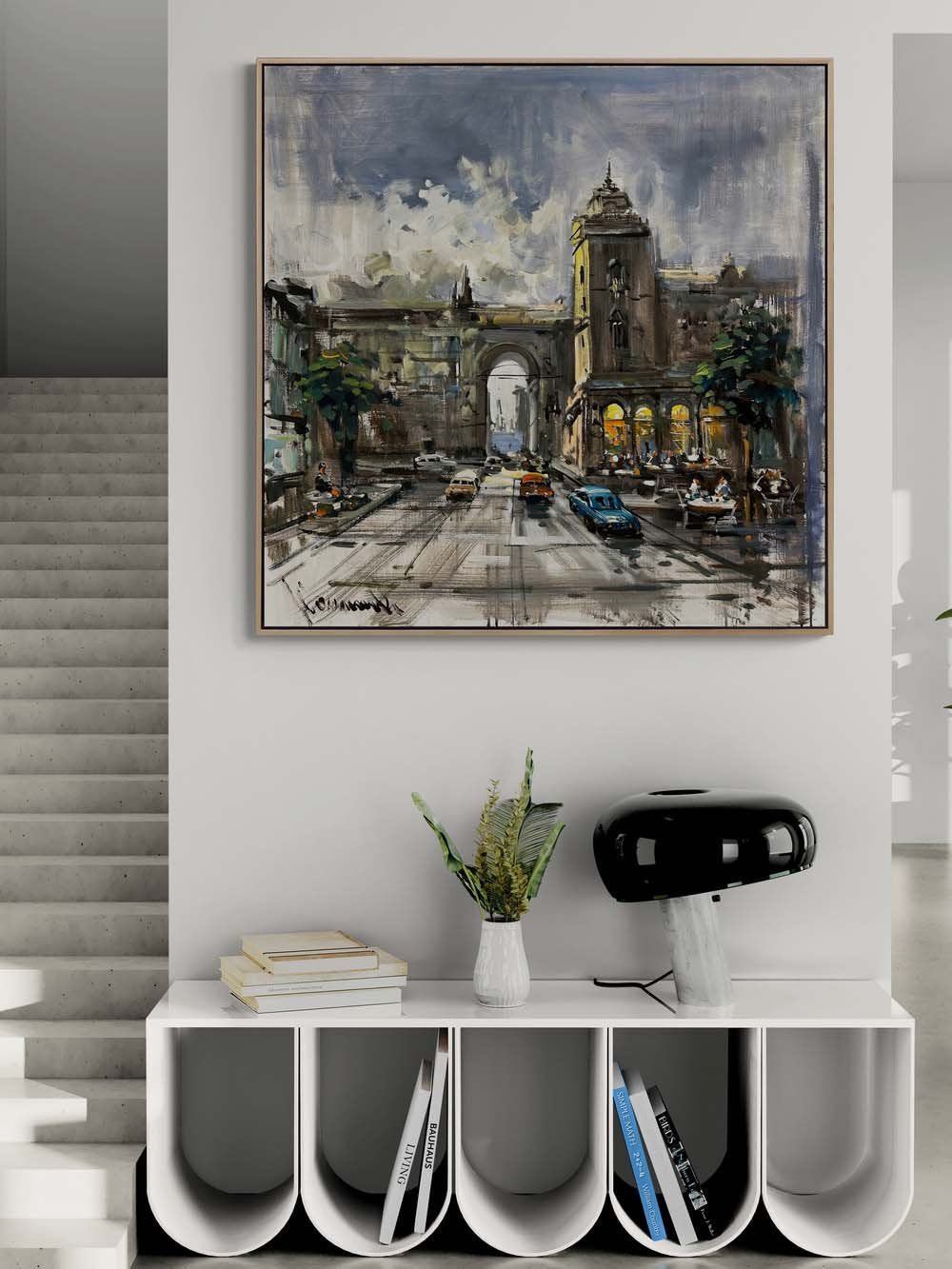 Gizli Sokakların Sesleri Yağlı Boya Tablosu