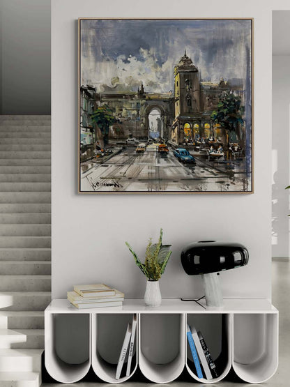 Gizli Sokakların Sesleri Yağlı Boya Tablosu