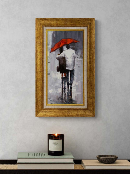 Yağmurla Gelen Hatıra Yağlı Boya Tablosu